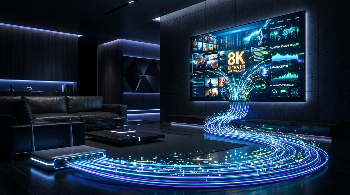 Velocidad de Internet recomendada para IPTV 4K